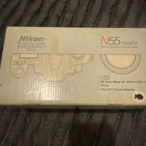 Nikon N55 Film Camera Outfit Silver/Black One Size